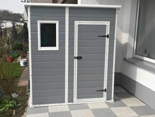 Сарай пластиковый Keter Manor Pent 6x4' ft, серый